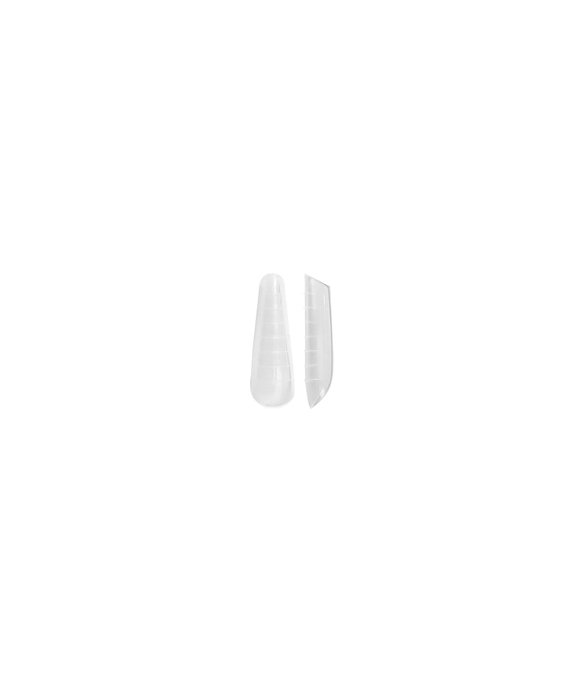 Capsules - Dual Forms F1 Almond Clear Nail Tips - P1596