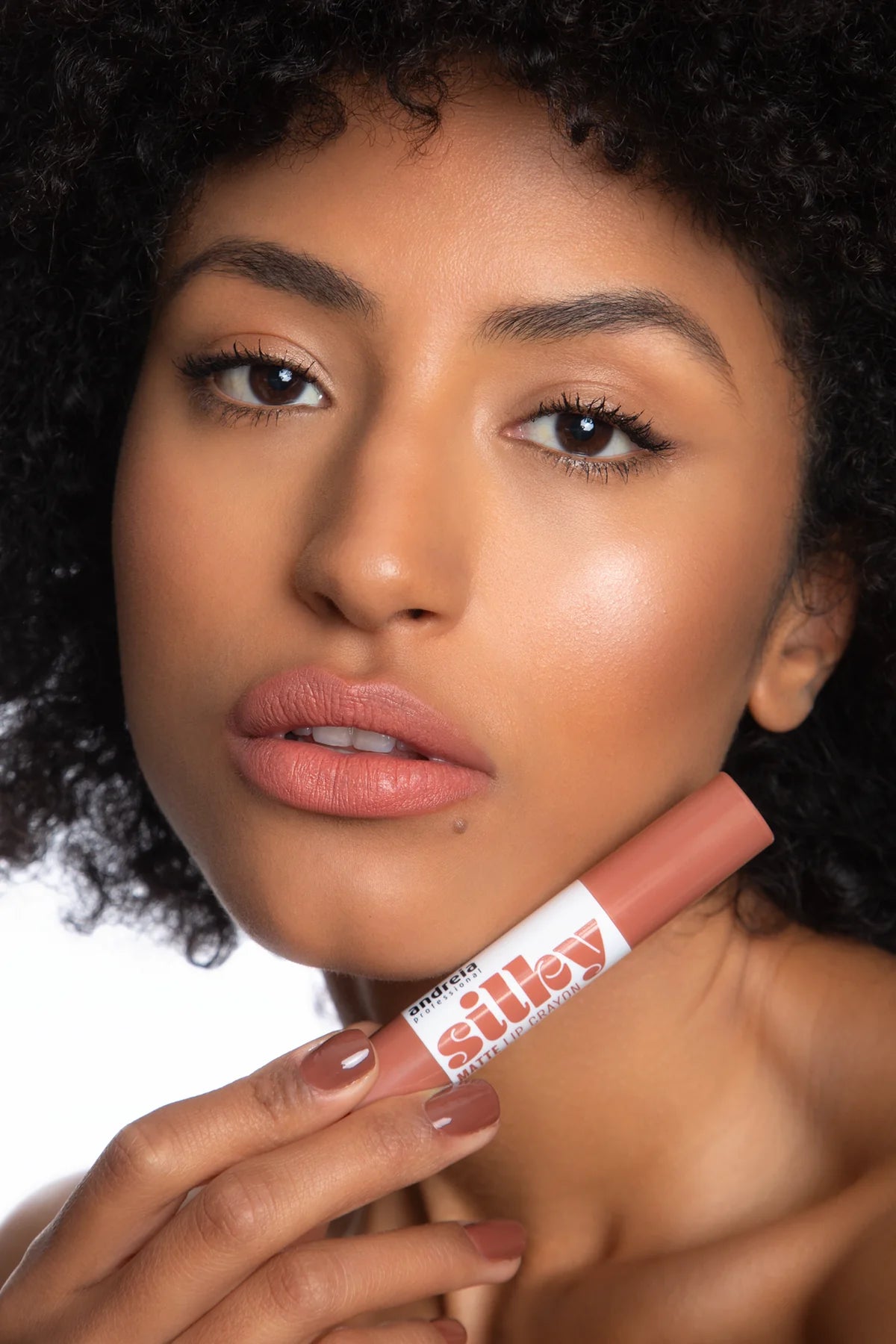 Silky Matte Lip Crayon - 03 Peachy Brown